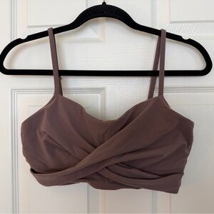 Buffbunny Ivy Wrap Sports Bra in Mocha Berry